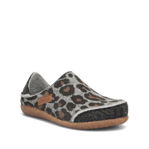 Hero image of Taos Footwear Convertawool Charcoal Leopard Wool Size 36